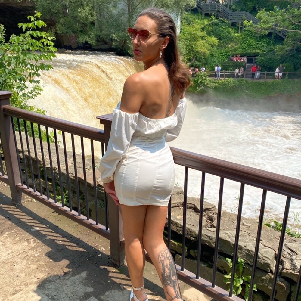 House of CB White Corset Mini Dress